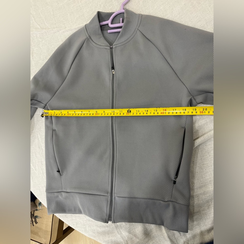 Muji Gray Zip-Up Jacket - Picture 8 of 9